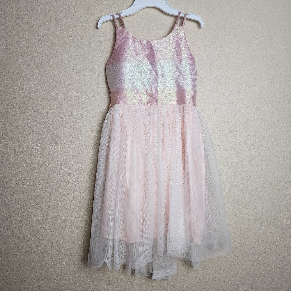 Cat & Jack Sparkle Ombre & Tulle Dress Girls Large